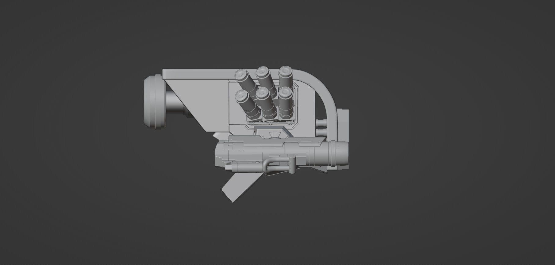 Sci-Fi Drone - 3 - Untextured 3D model_11