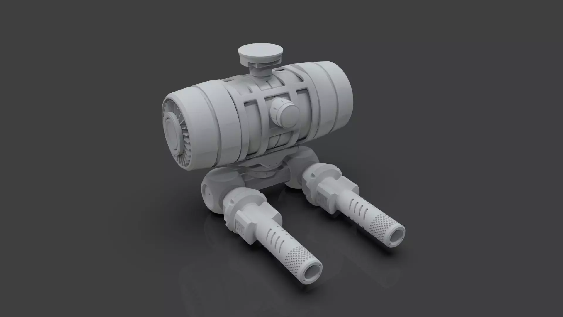 Sci-Fi Drone - 4 - Untextured 3D model_0