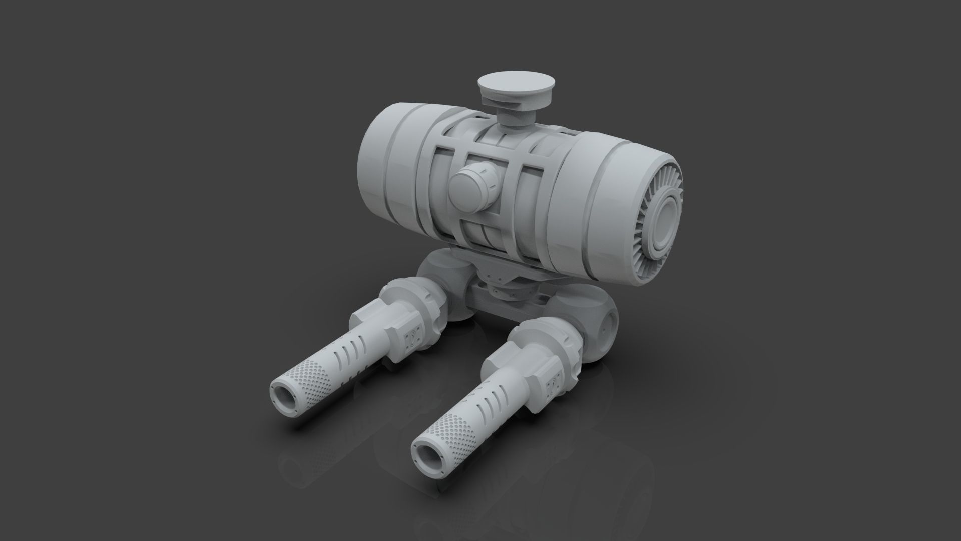 Sci-Fi Drone - 4 - Untextured 3D model_2