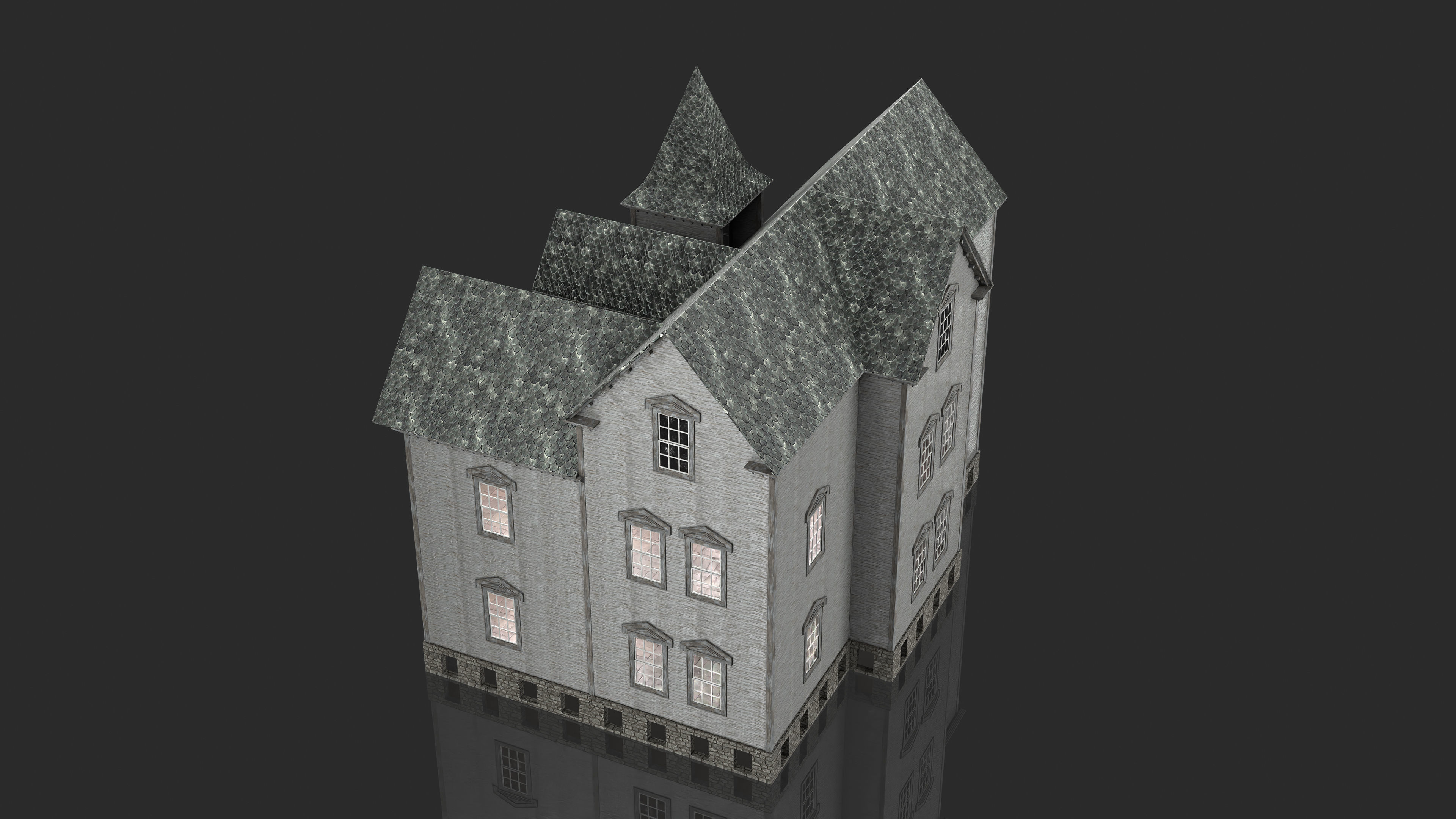 Old Abandoned House 6 3D model_5