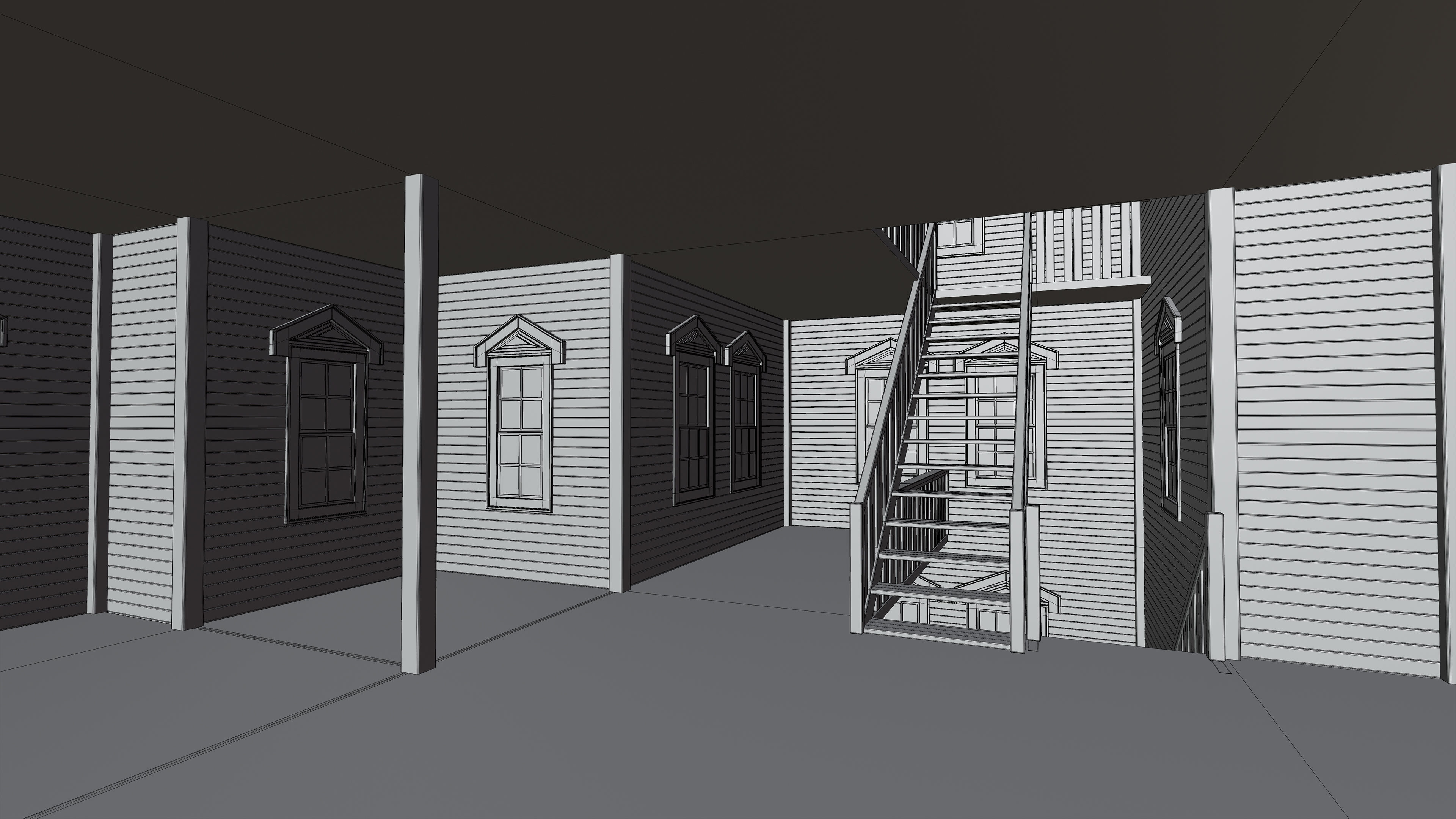 Old Abandoned House 6 3D model_14