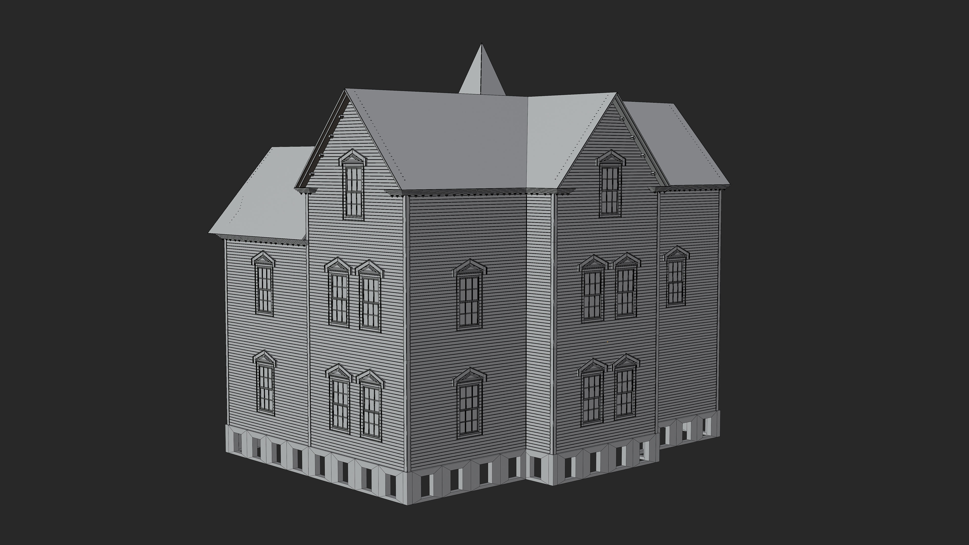 Old Abandoned House 6 3D model_13