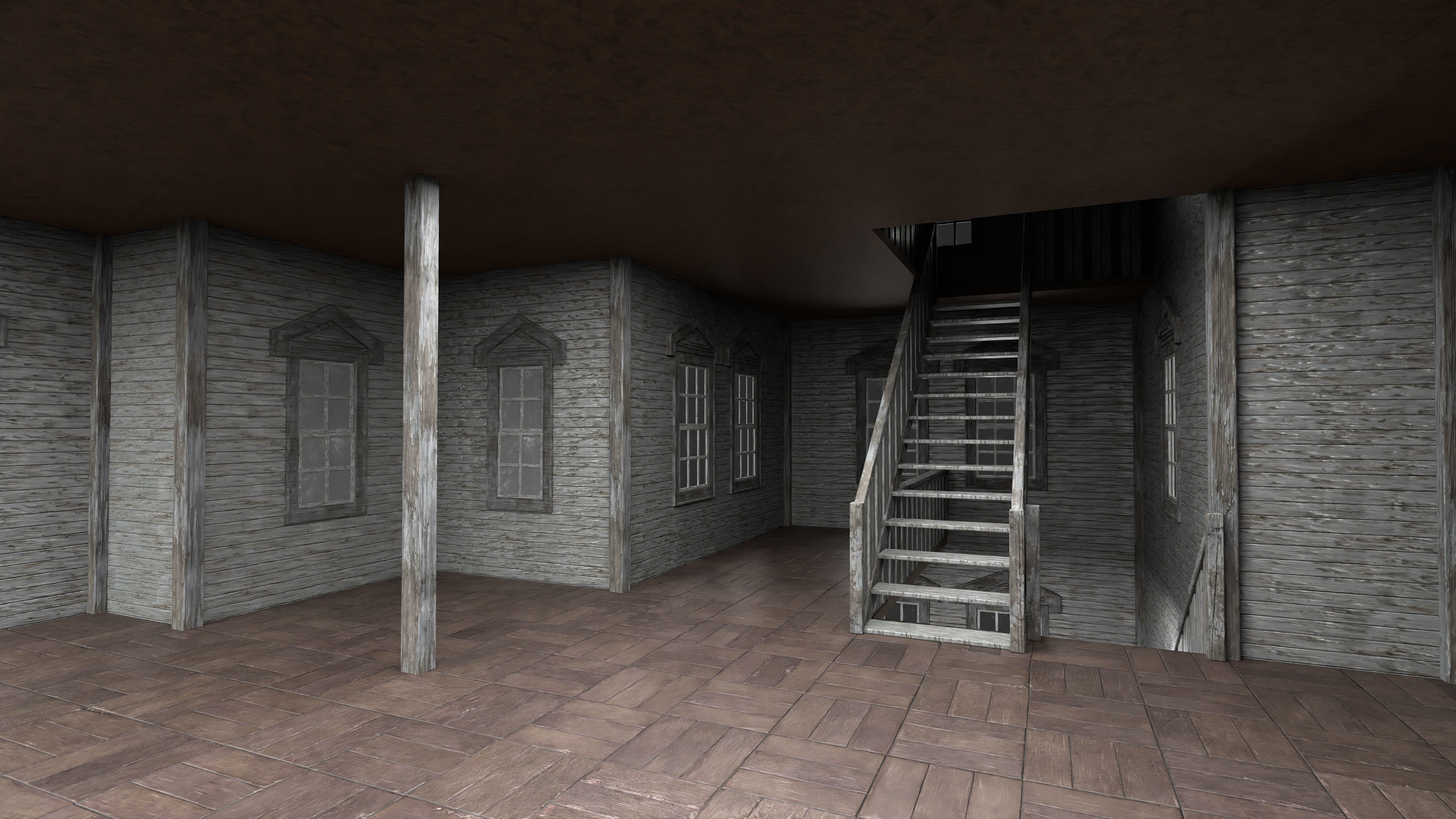 Old Abandoned House 6 3D model_10