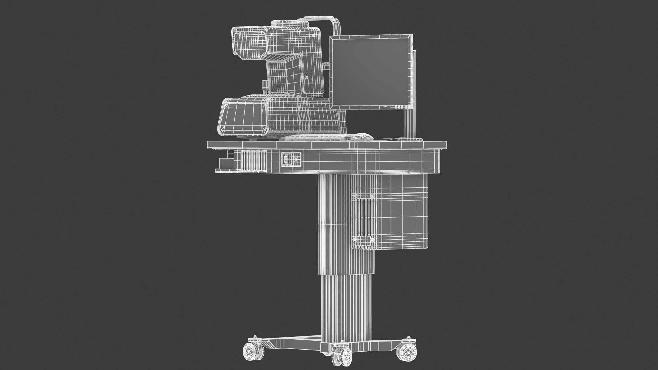 Medical SS-OCT Biometer 3D model_28