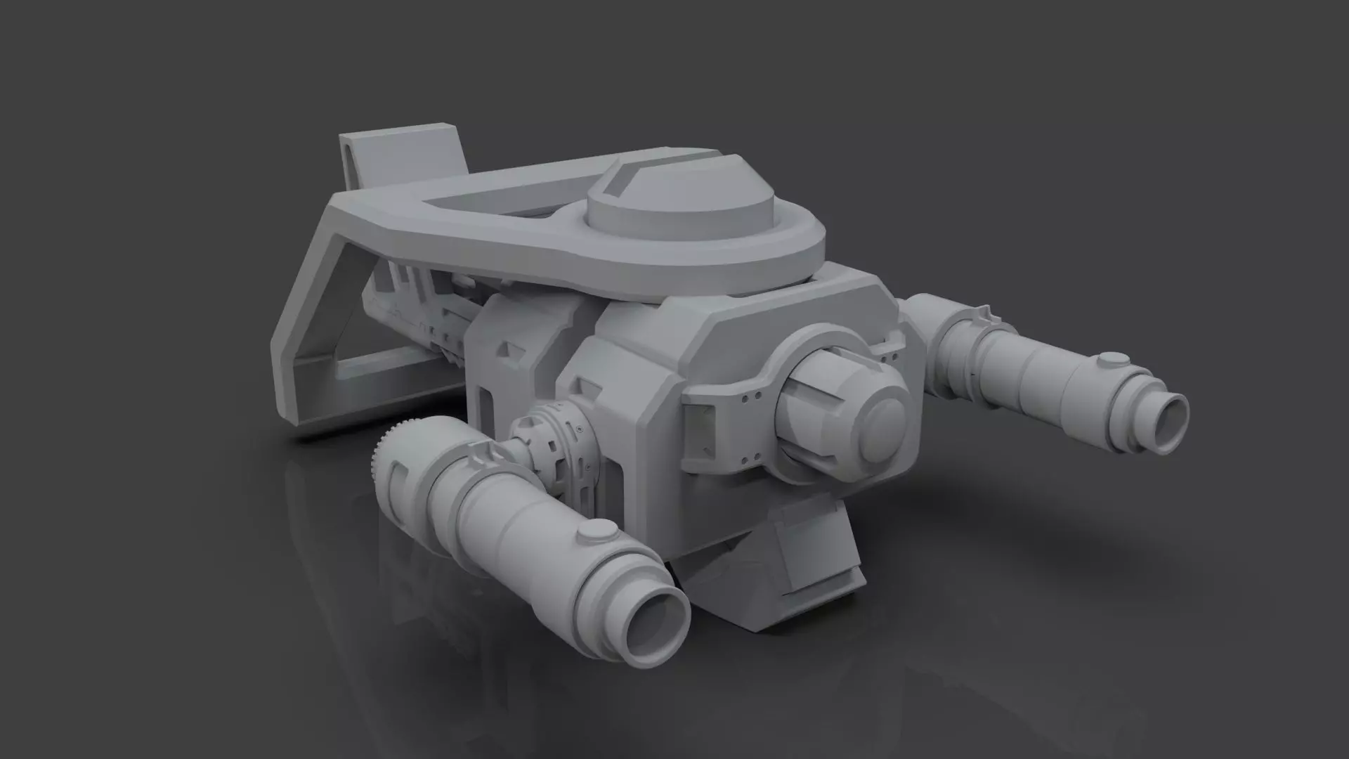 Sci-Fi Drone - 5 - Untextured 3D model_0