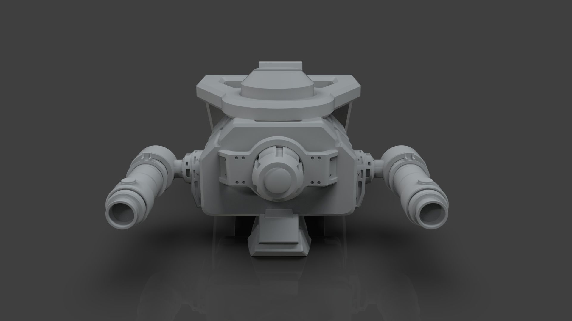 Sci-Fi Drone - 5 - Untextured 3D model_2