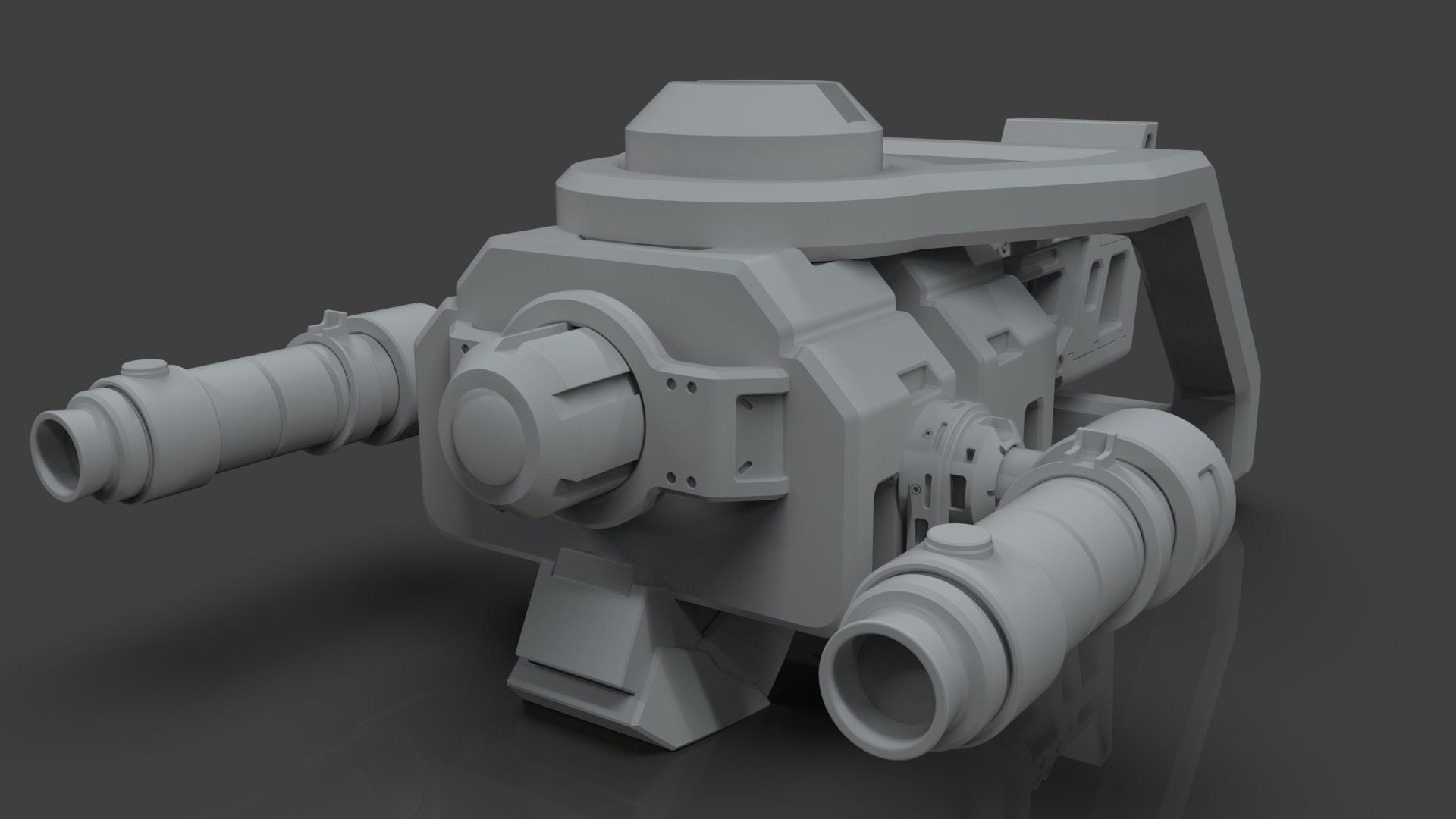 Sci-Fi Drone - 5 - Untextured 3D model_5