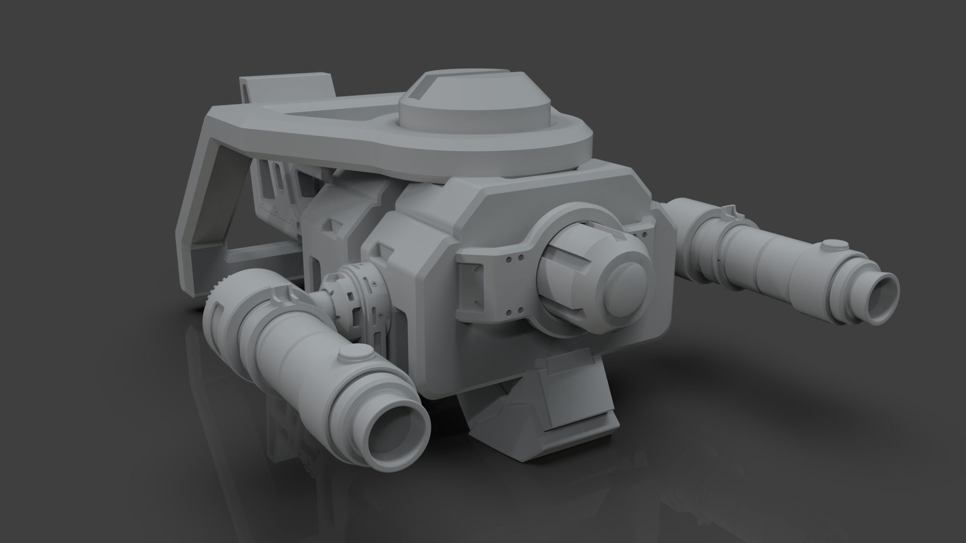 Sci-Fi Drone - 5 - Untextured 3D model_4