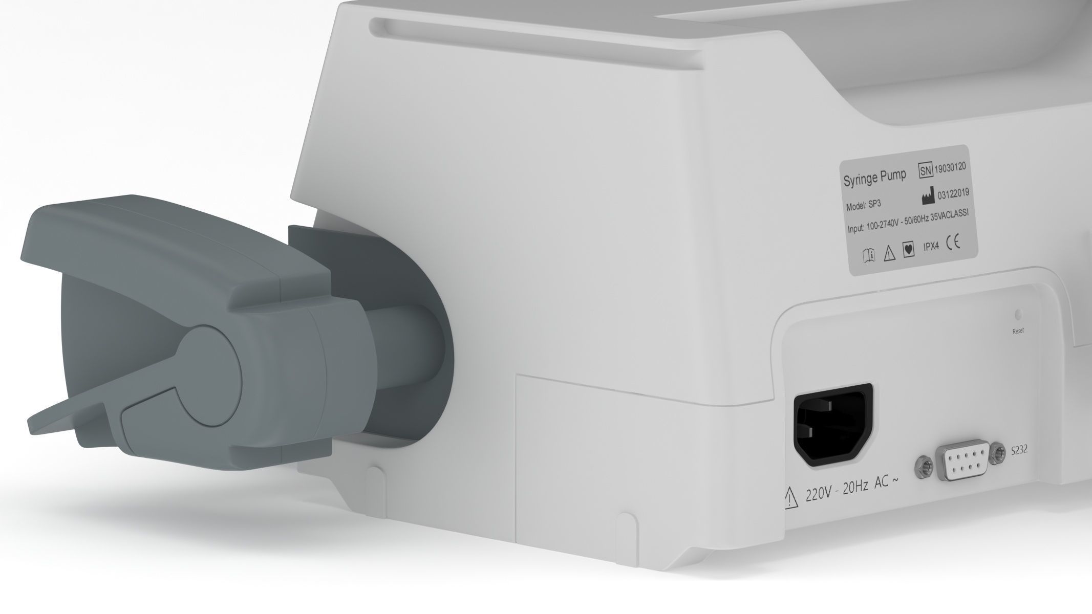 Medical Syringe Pump 3D model_16