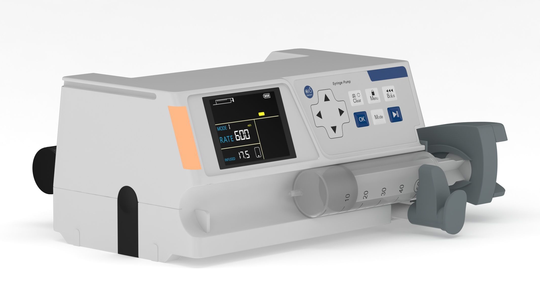 Medical Syringe Pump 3D model_2