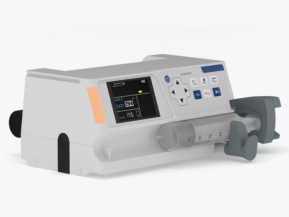 Medical Syringe Pump 3D model_0