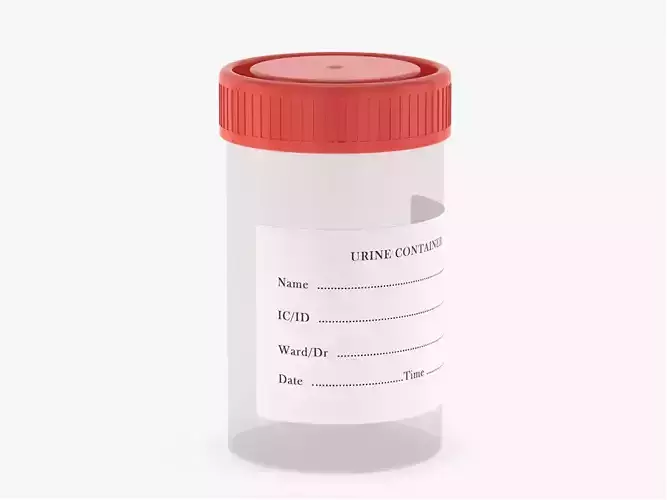 Medical Urine Sample 3D model