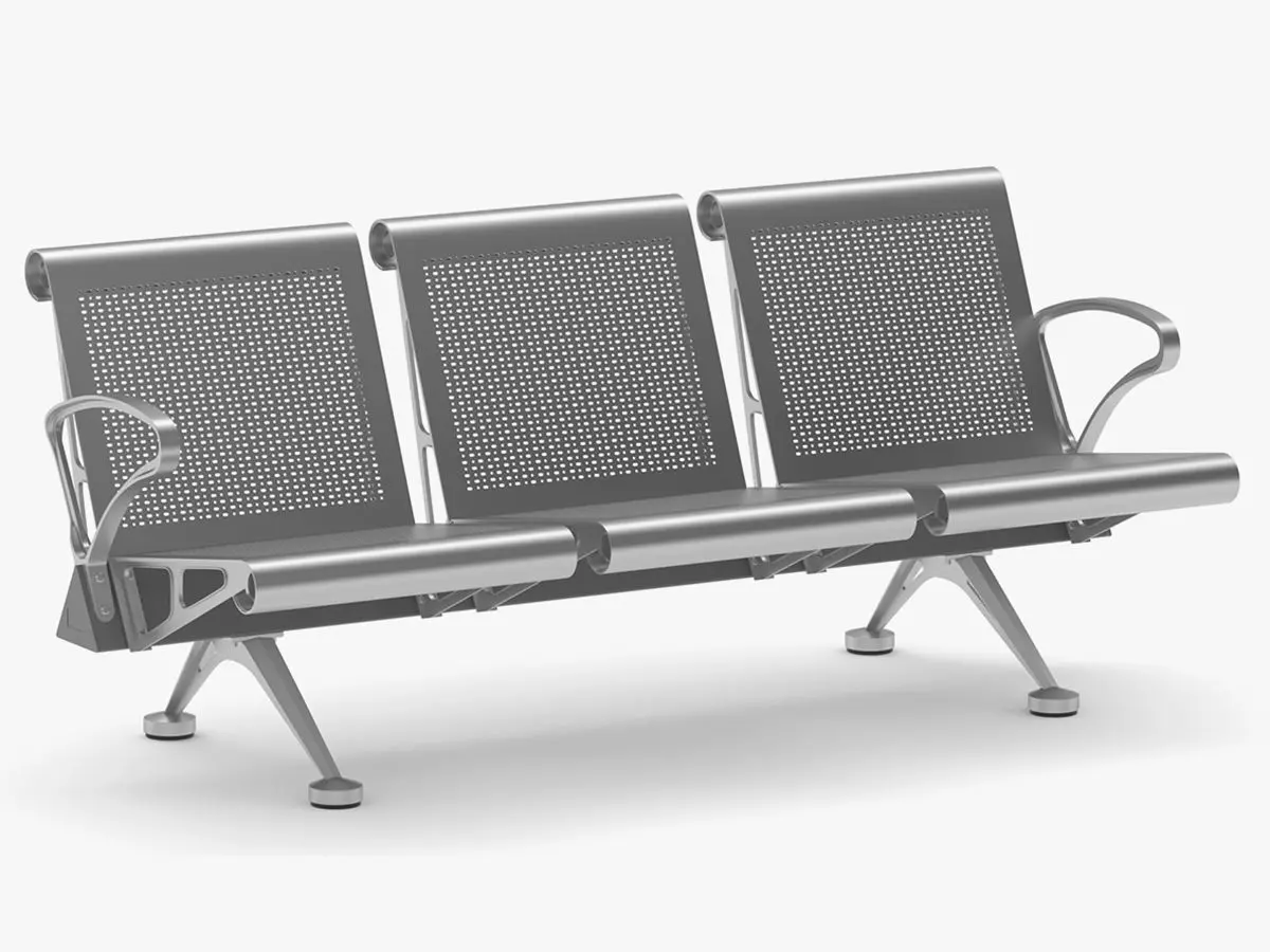 Medical Waiting Chair 3D model_0