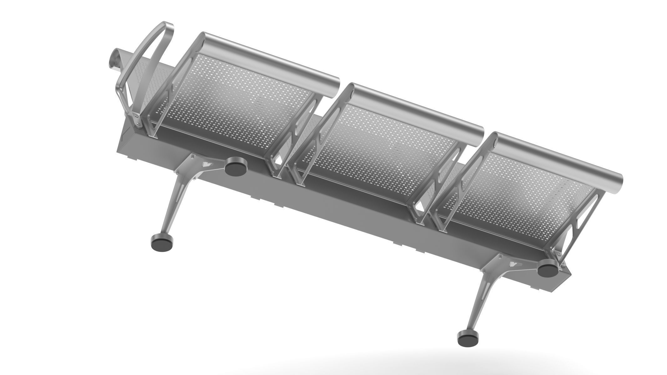 Medical Waiting Chair 3D model_10