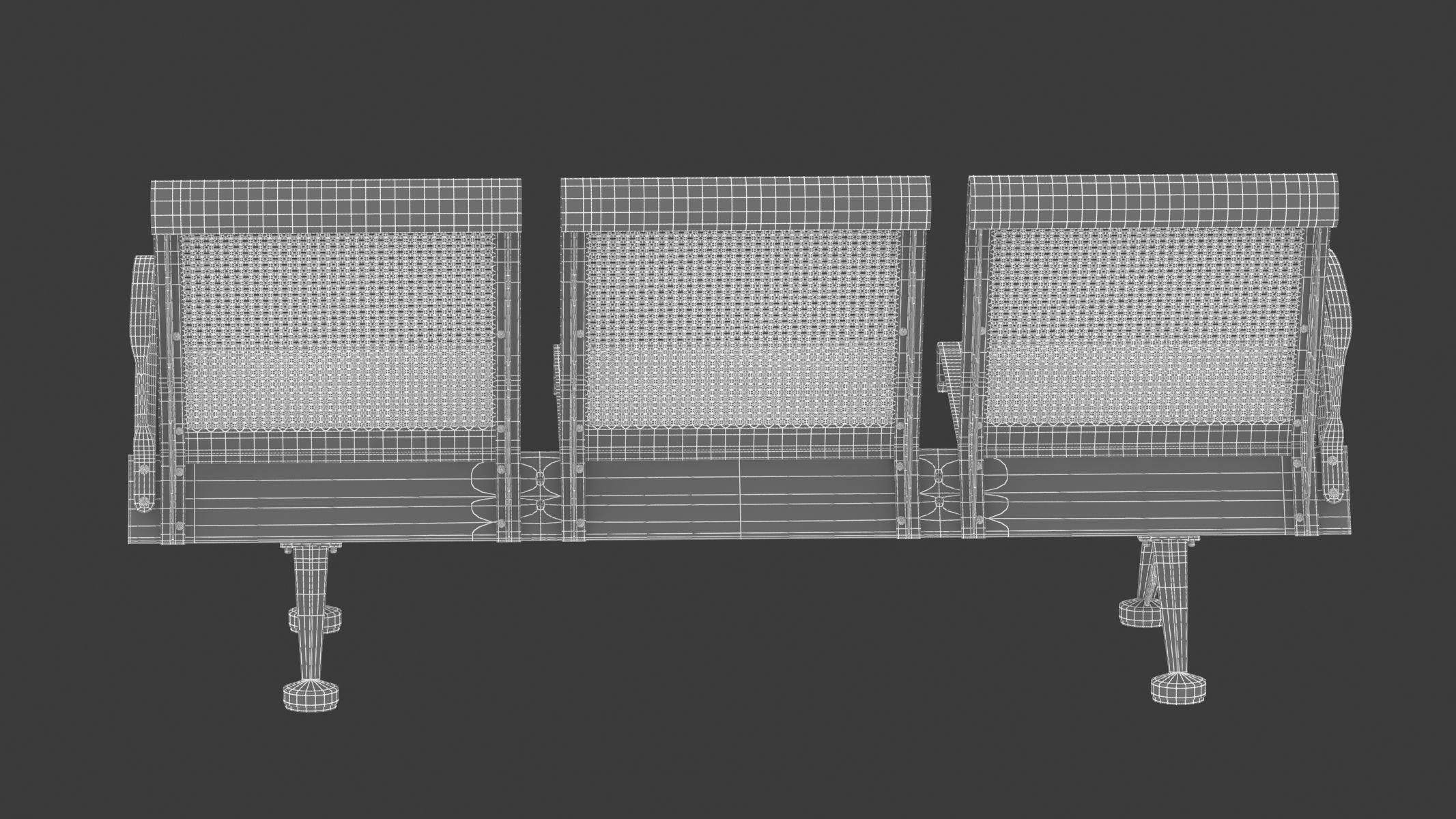 Medical Waiting Chair 3D model_14