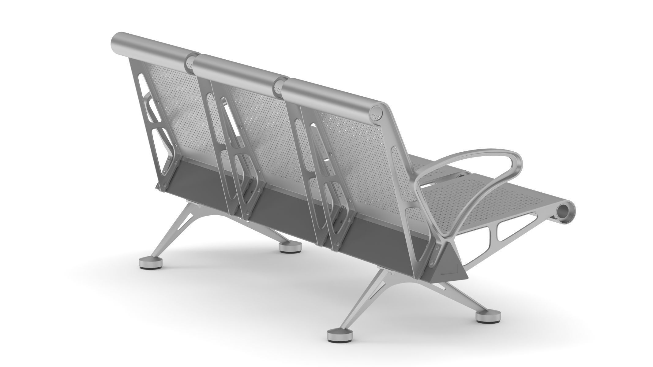Medical Waiting Chair 3D model_3