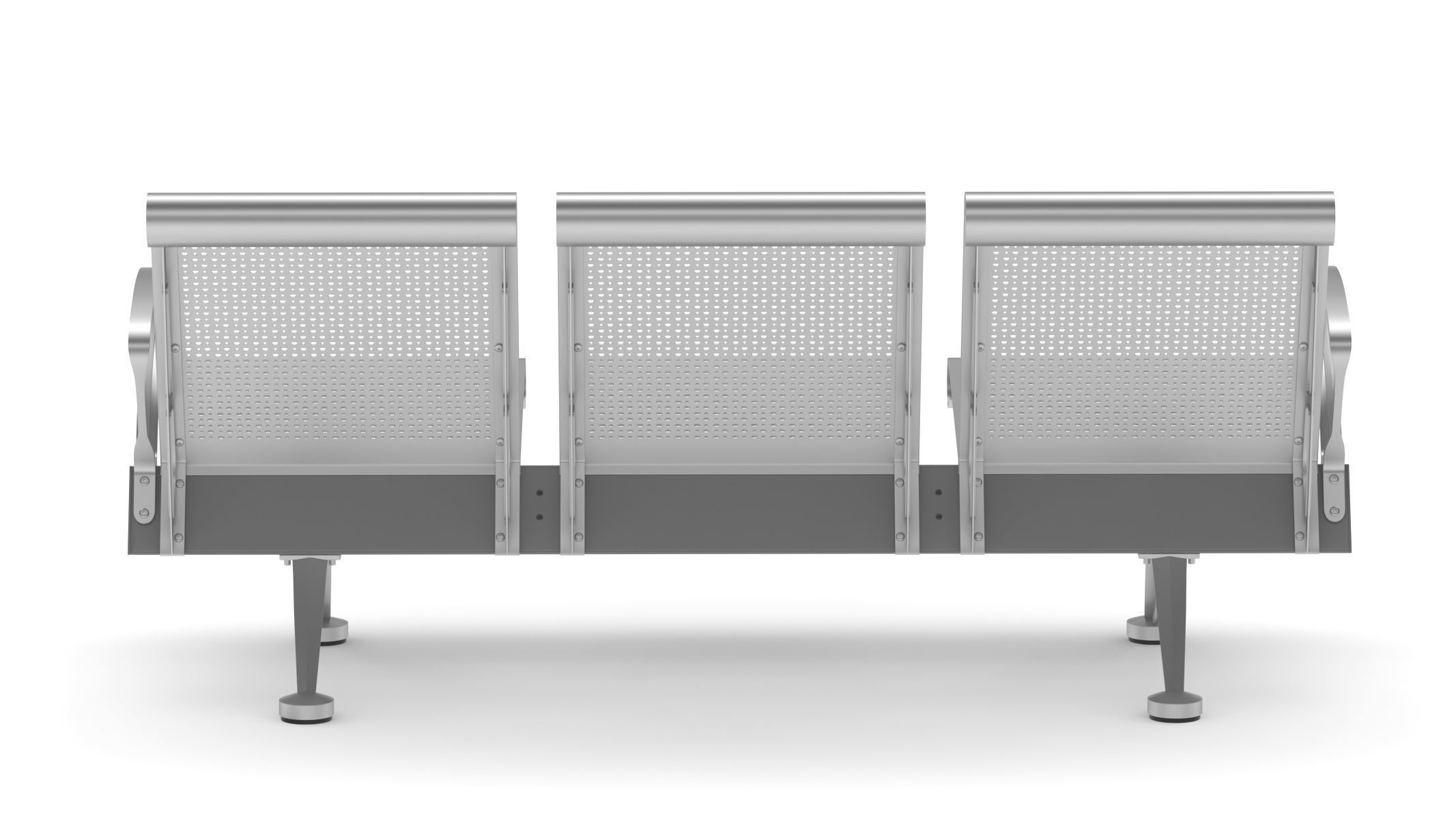 Medical Waiting Chair 3D model_4