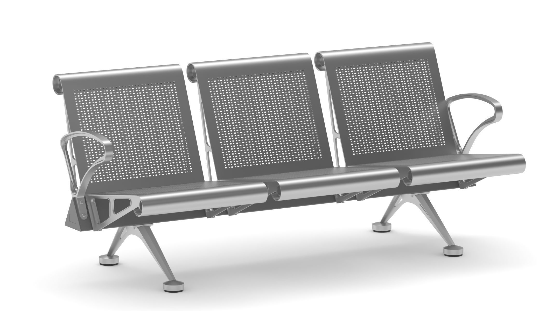 Medical Waiting Chair 3D model_1