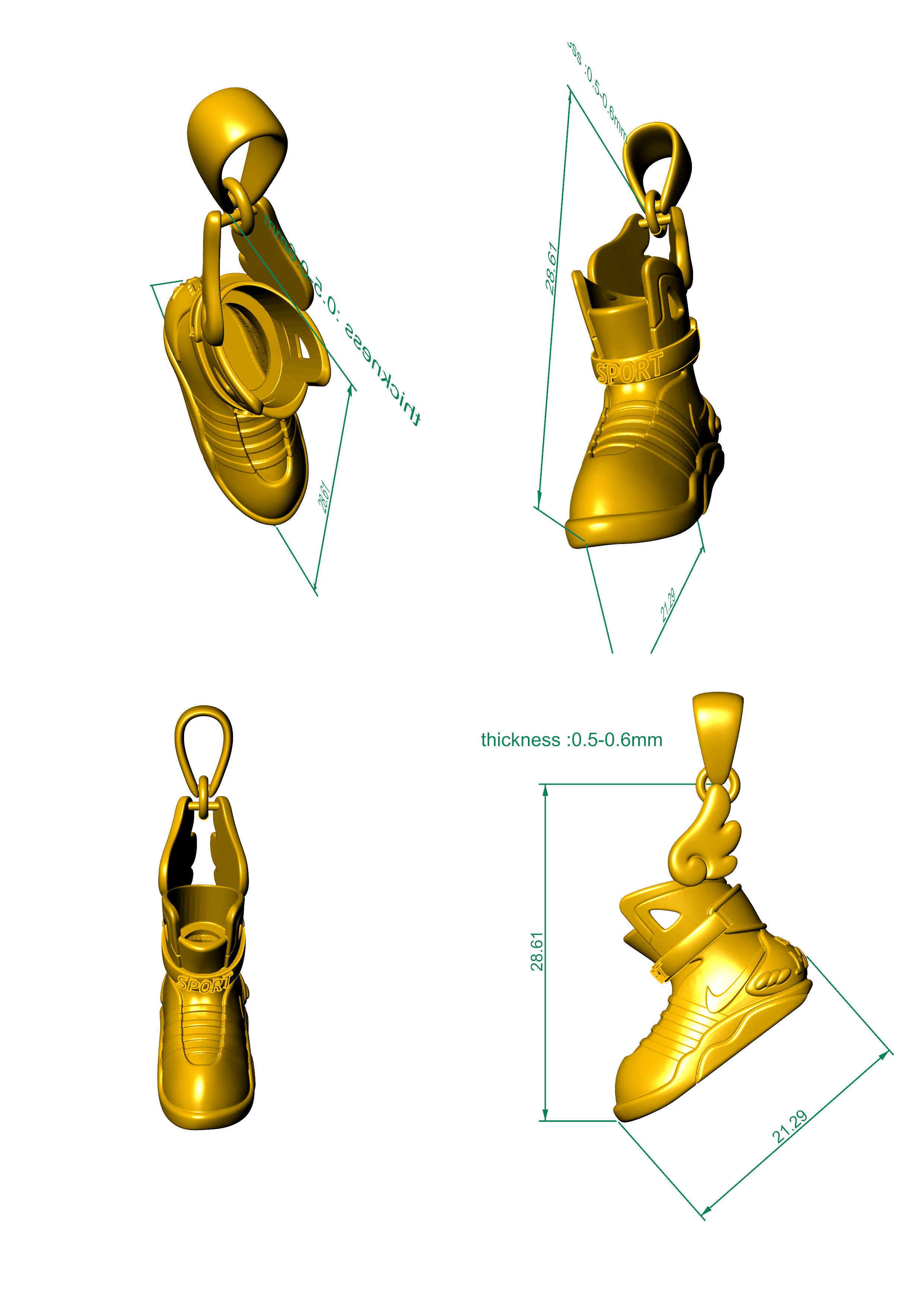 SHOES SPORT ANGEL 3D print model_1