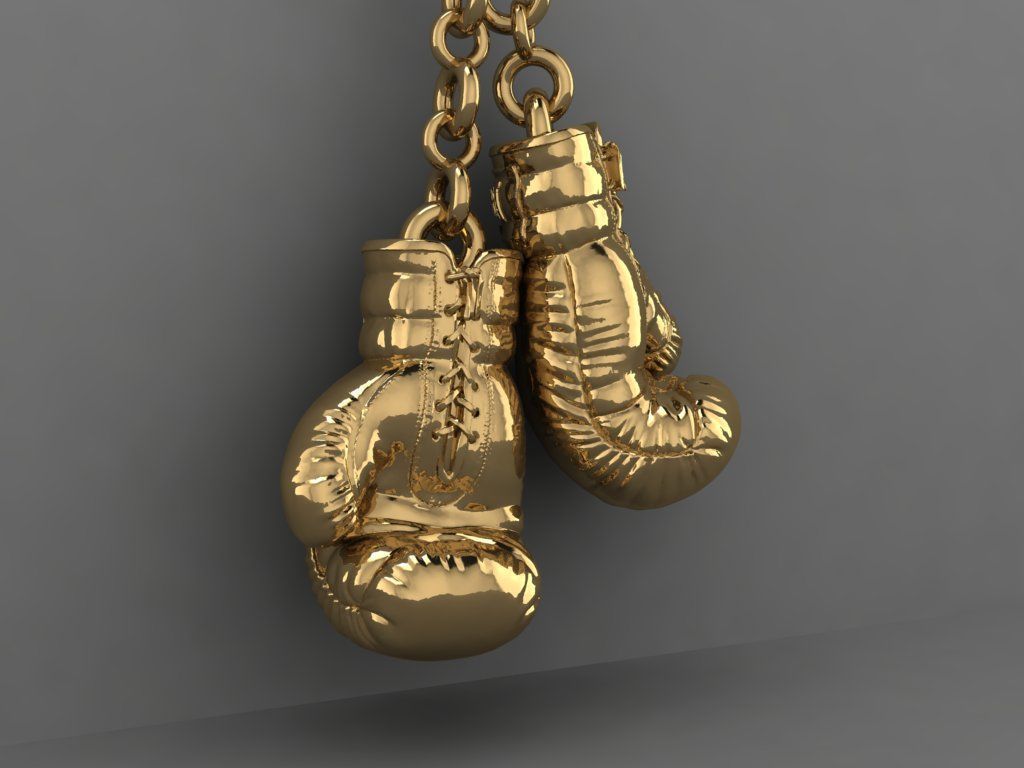 PAIR OF BOXING GLOVES 3D print model_1