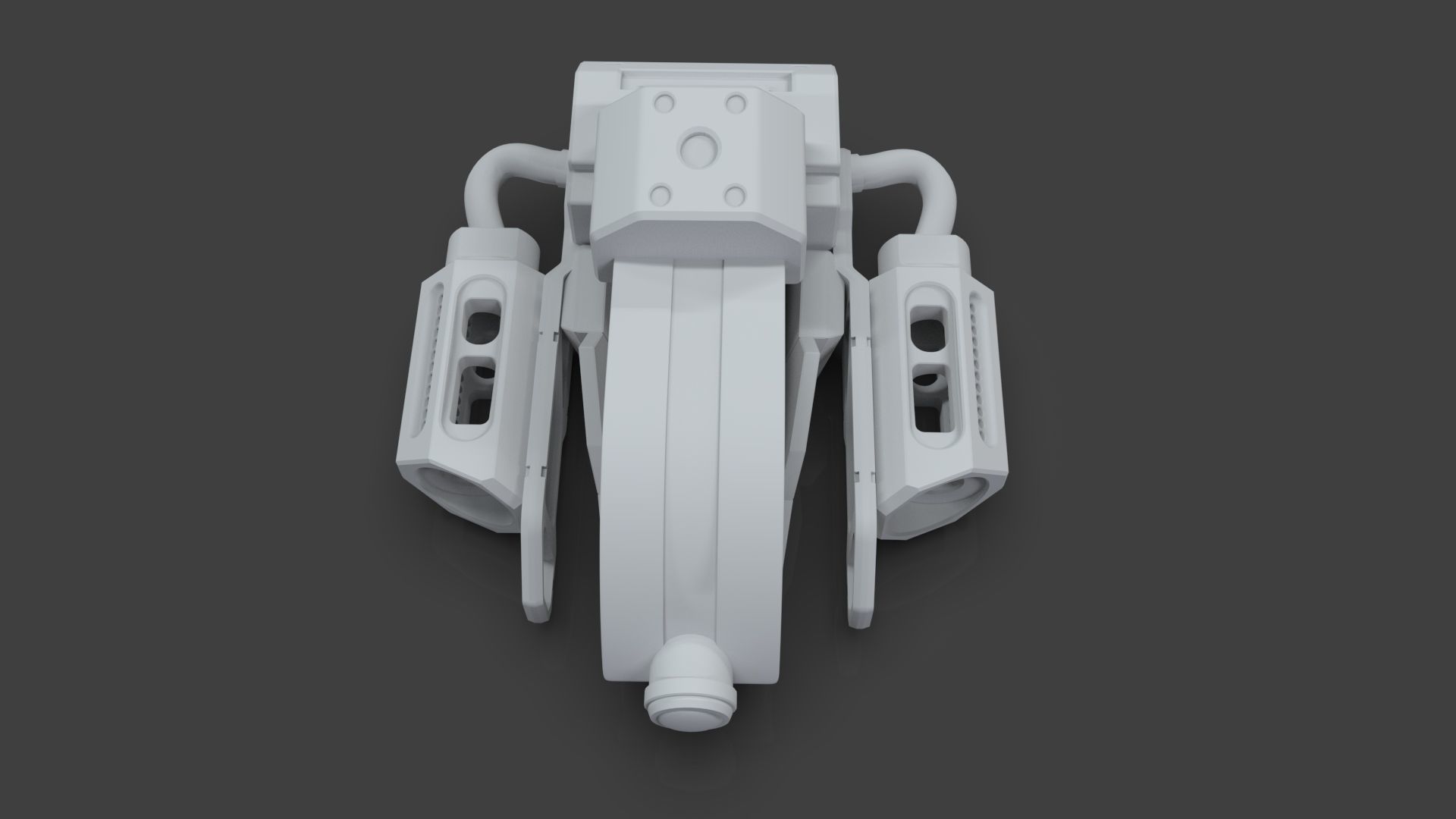 Sci Fi Drones Pack - 6 In 1 - Untextured - Highpoly  3D model_110