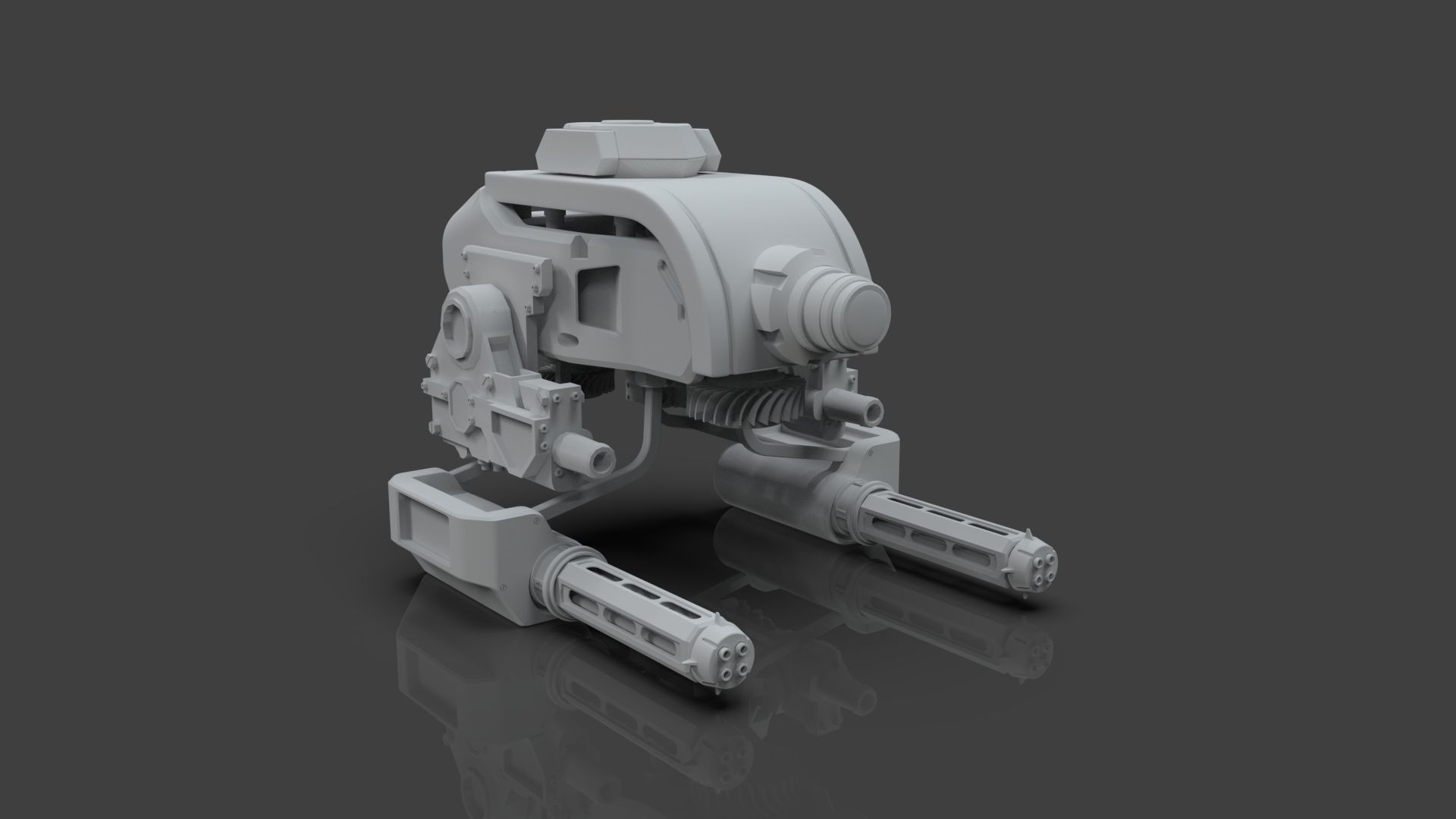 Sci Fi Drones Pack - 6 In 1 - Untextured - Highpoly  3D model_21