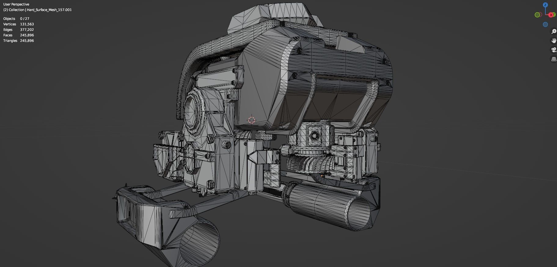 Sci Fi Drones Pack - 6 In 1 - Untextured - Highpoly  3D model_30