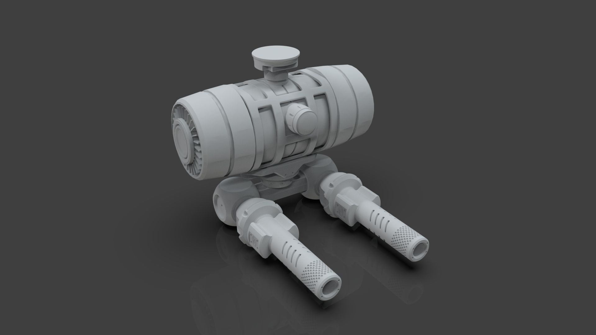 Sci Fi Drones Pack - 6 In 1 - Untextured - Highpoly  3D model_125