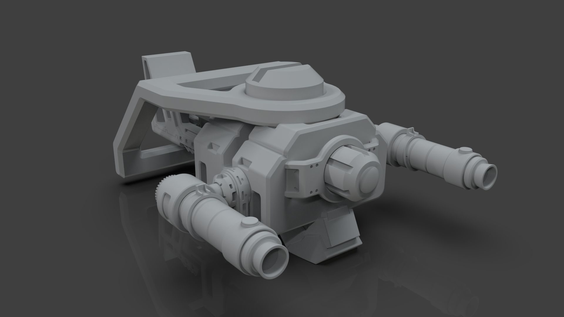 Sci Fi Drones Pack - 6 In 1 - Untextured - Highpoly  3D model_38