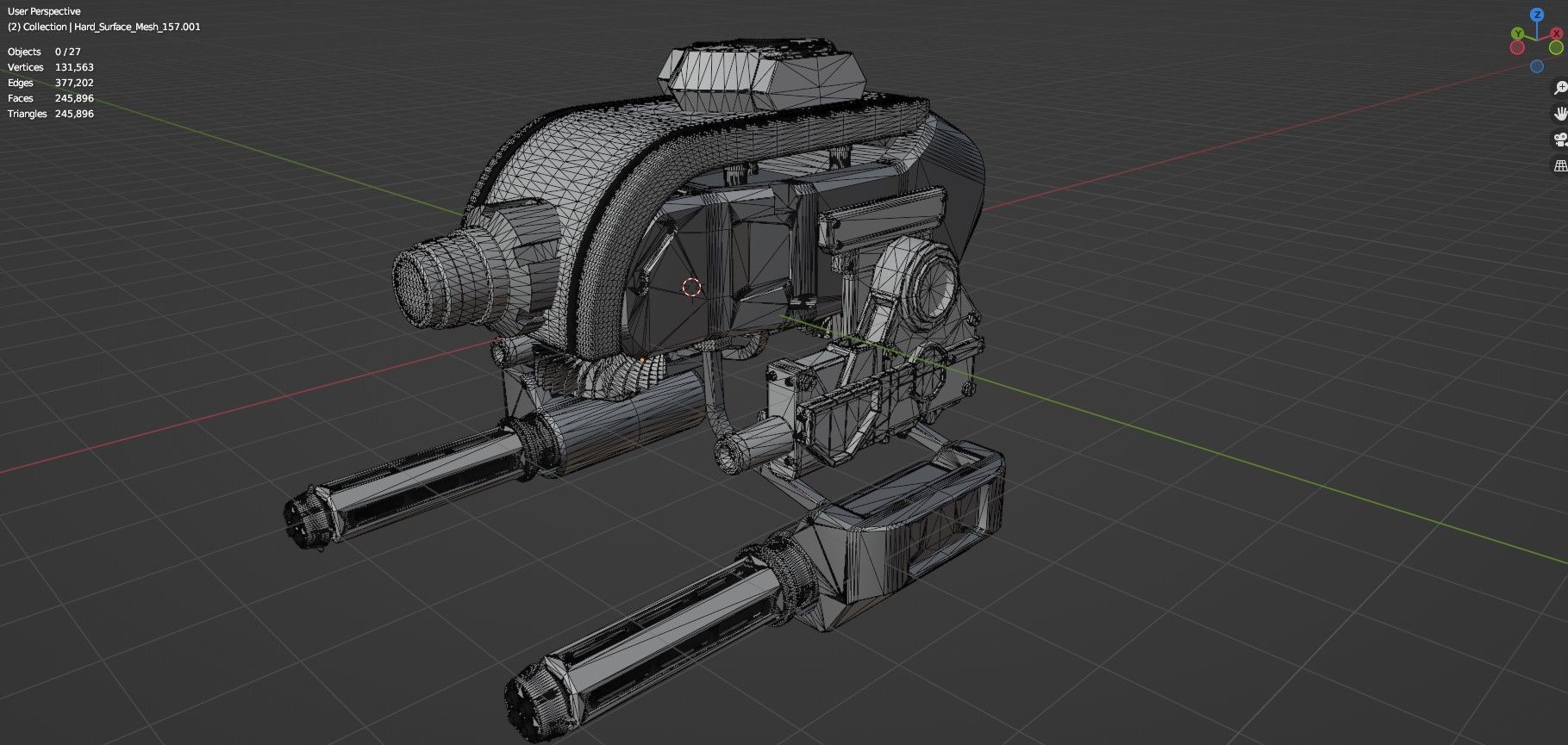 Sci Fi Drones Pack - 6 In 1 - Untextured - Highpoly  3D model_35