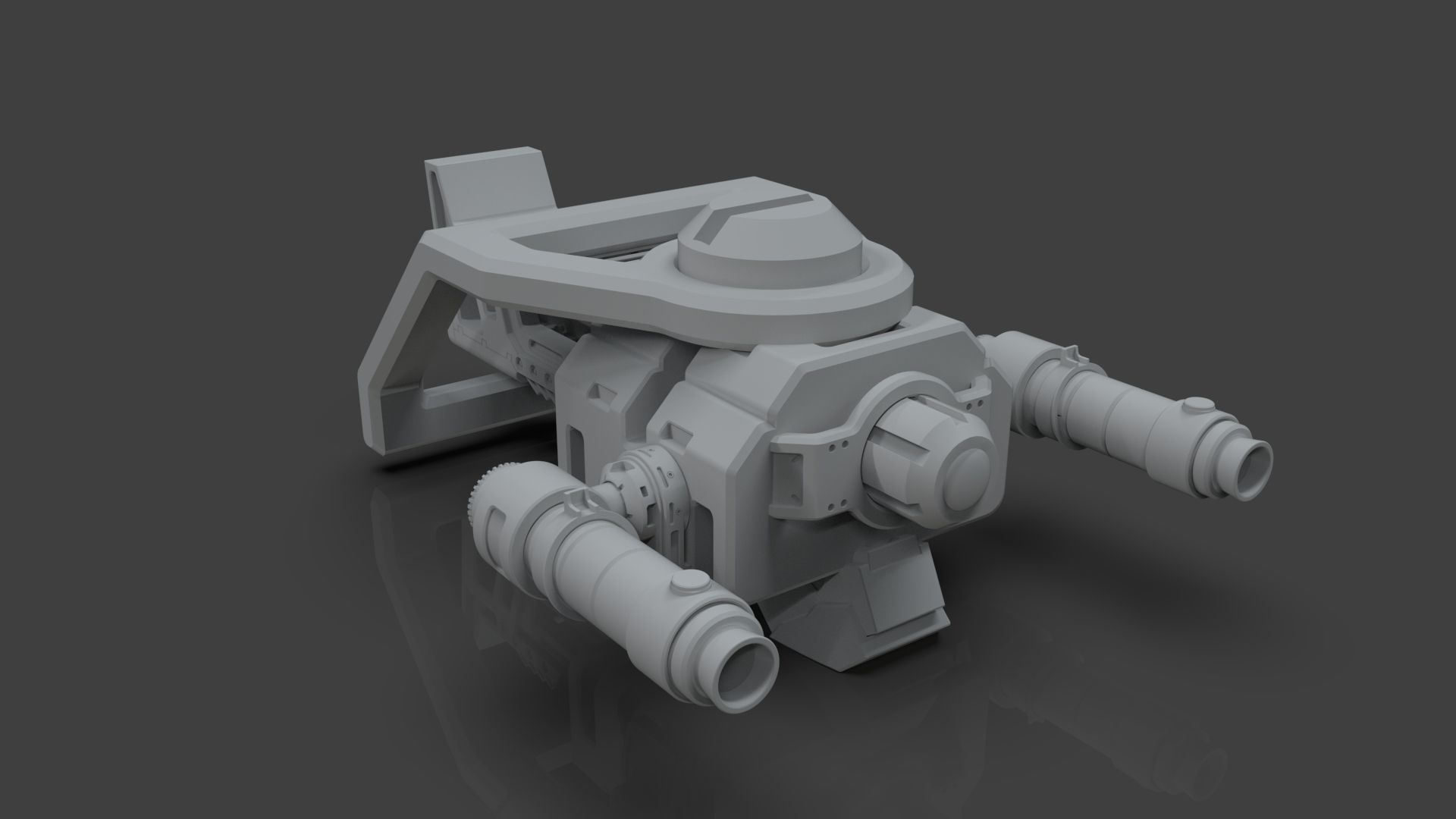 Sci Fi Drones Pack - 6 In 1 - Untextured - Highpoly  3D model_39