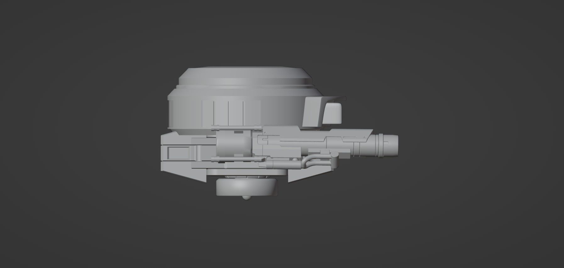 Sci Fi Drones Pack - 6 In 1 - Untextured - Highpoly  3D model_10