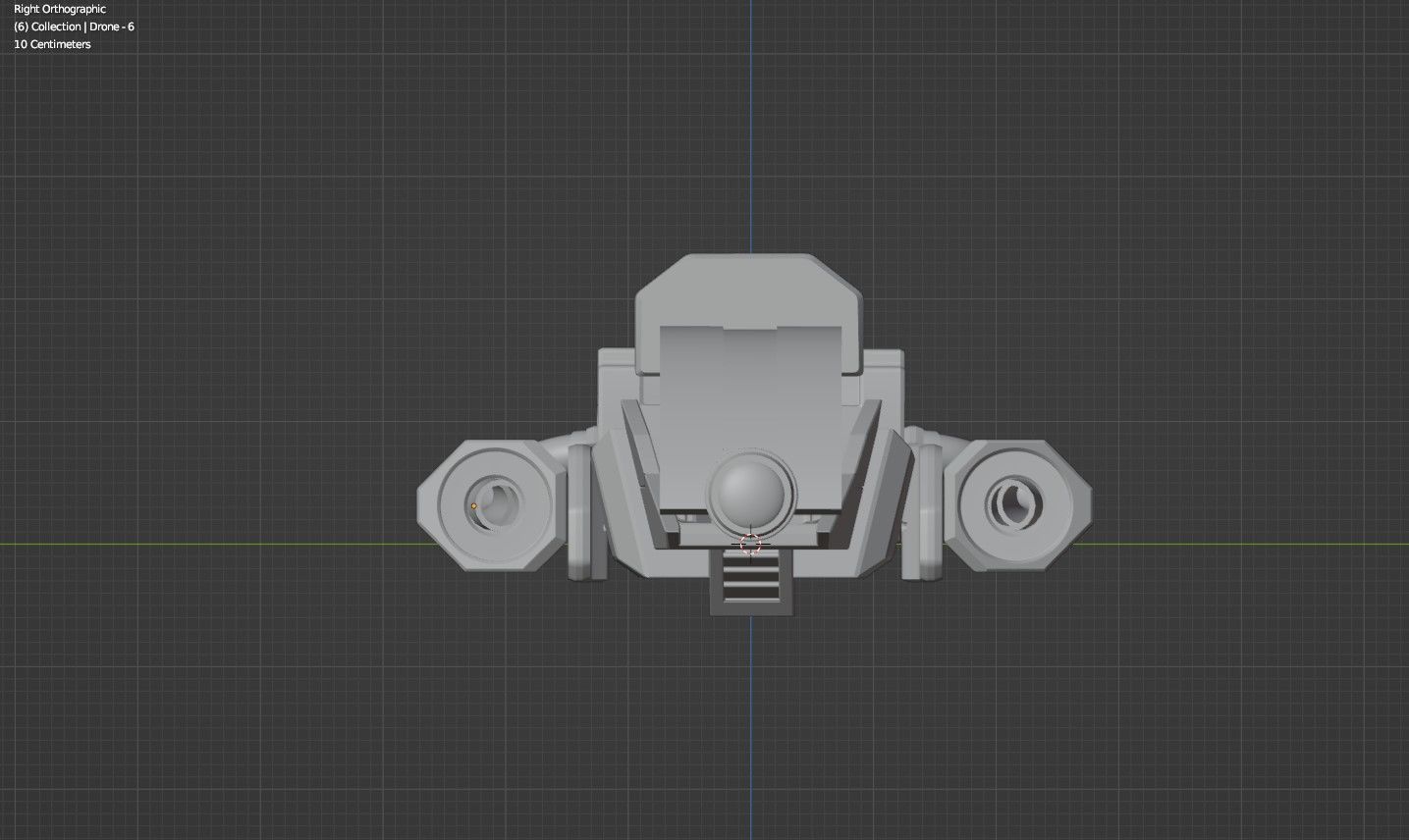 Sci Fi Drones Pack - 6 In 1 - Untextured - Highpoly  3D model_77