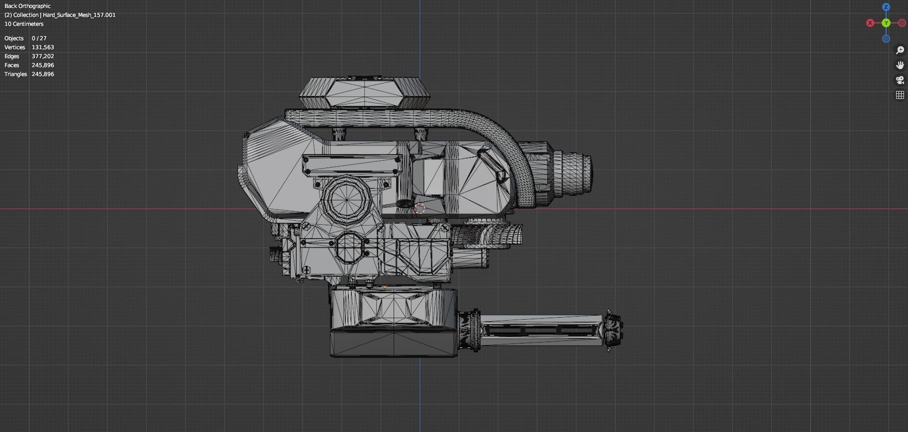 Sci Fi Drones Pack - 6 In 1 - Untextured - Highpoly  3D model_33