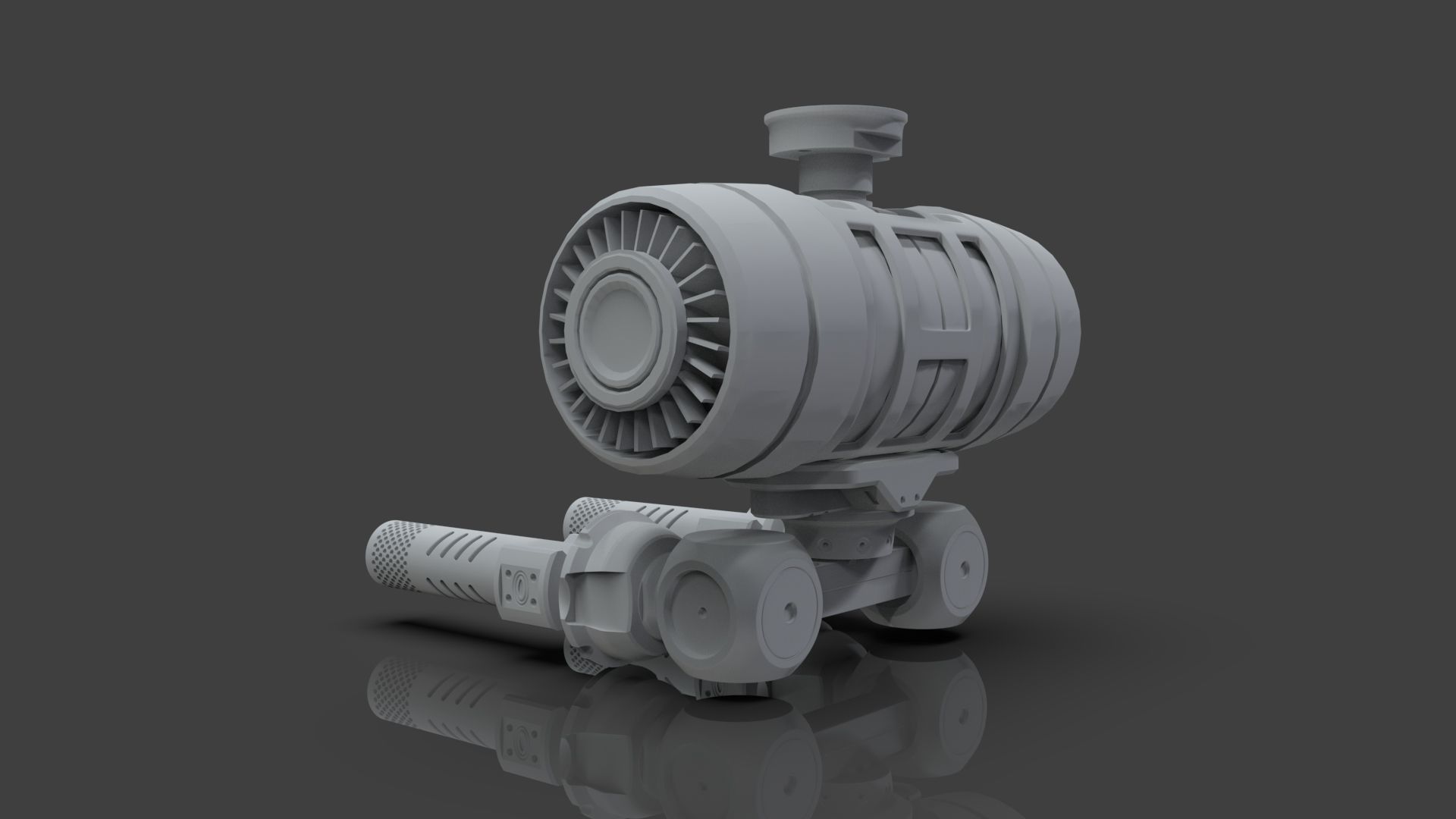 Sci Fi Drones Pack - 6 In 1 - Untextured - Highpoly  3D model_128