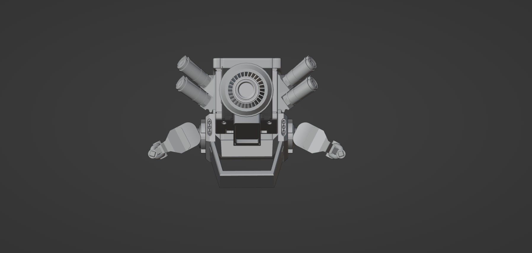 Sci Fi Drones Pack - 6 In 1 - Untextured - Highpoly  3D model_91