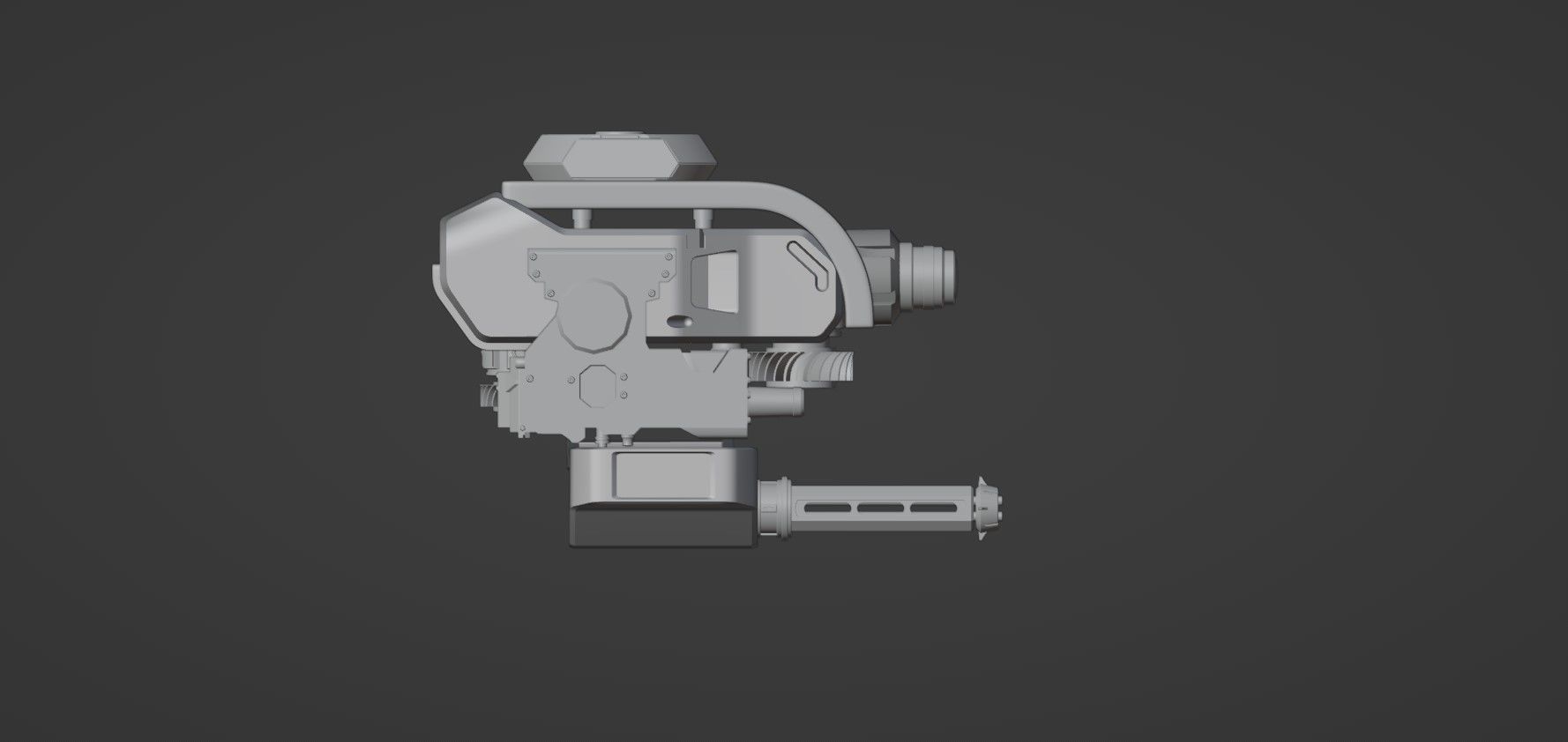 Sci Fi Drones Pack - 6 In 1 - Untextured - Highpoly  3D model_120