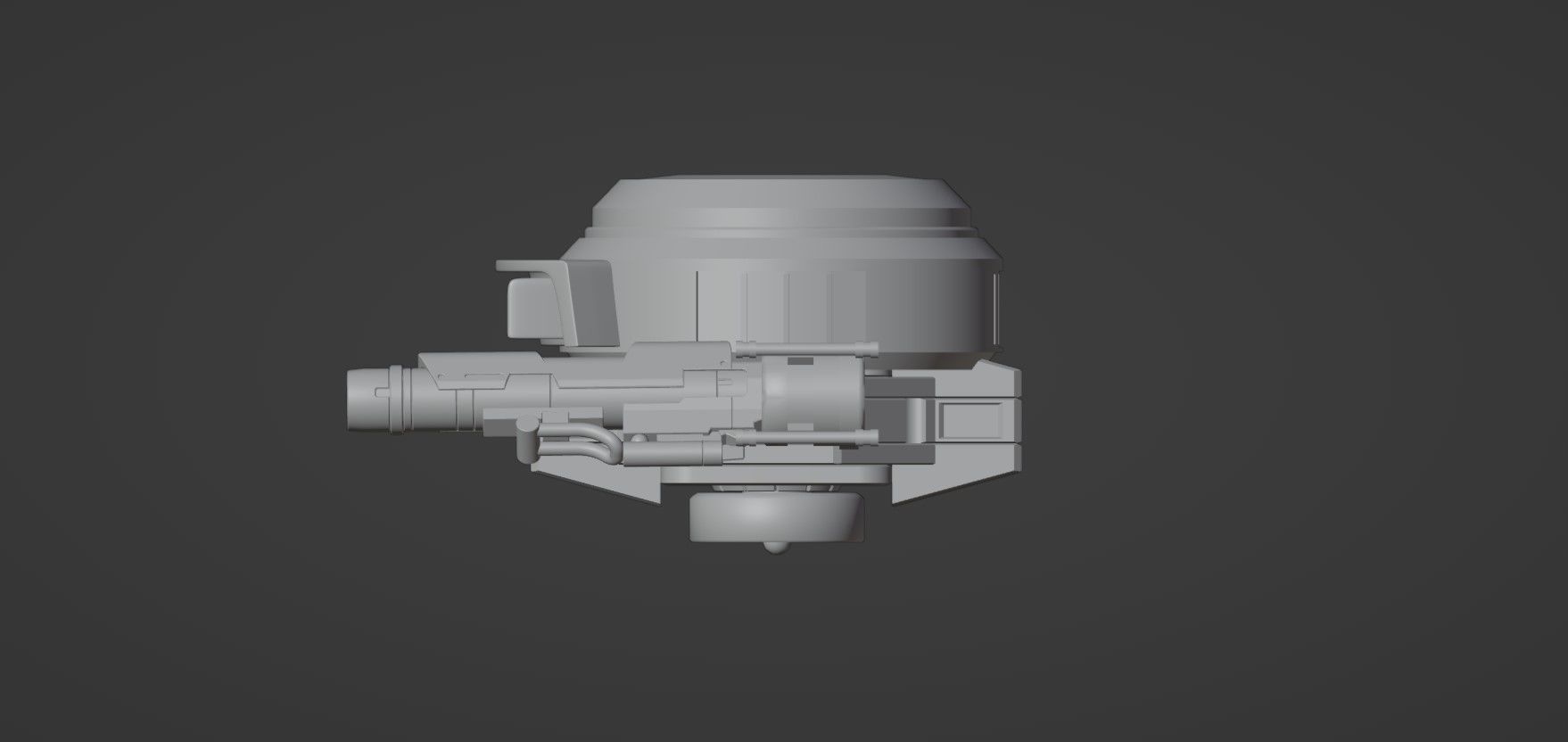 Sci Fi Drones Pack - 6 In 1 - Untextured - Highpoly  3D model_12