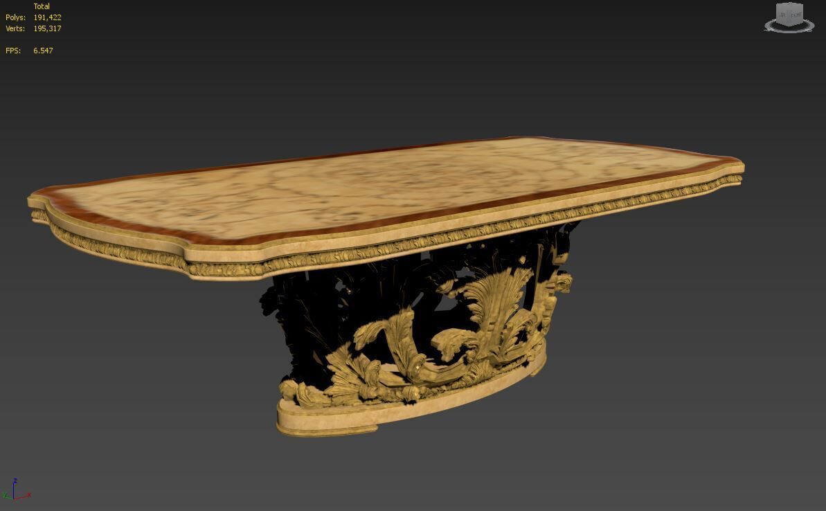 Table dinner socci 3D model_1