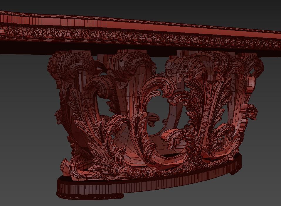 Table dinner socci 3D model_2