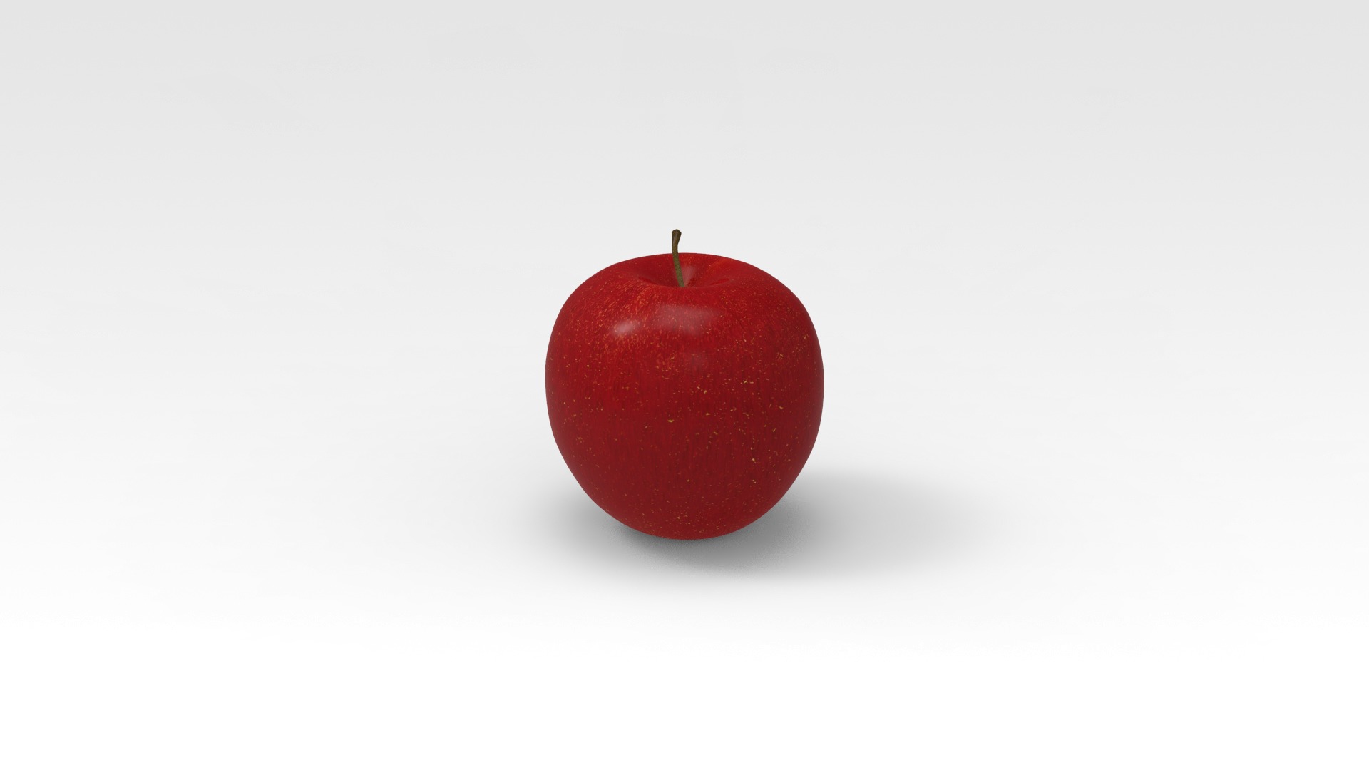 Apple Low-poly 3D model_1