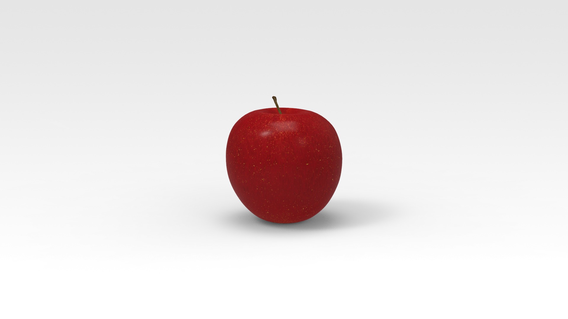 Apple Low-poly 3D model_4