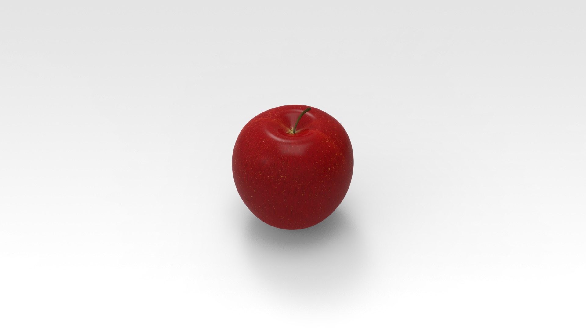 Apple Low-poly 3D model_3