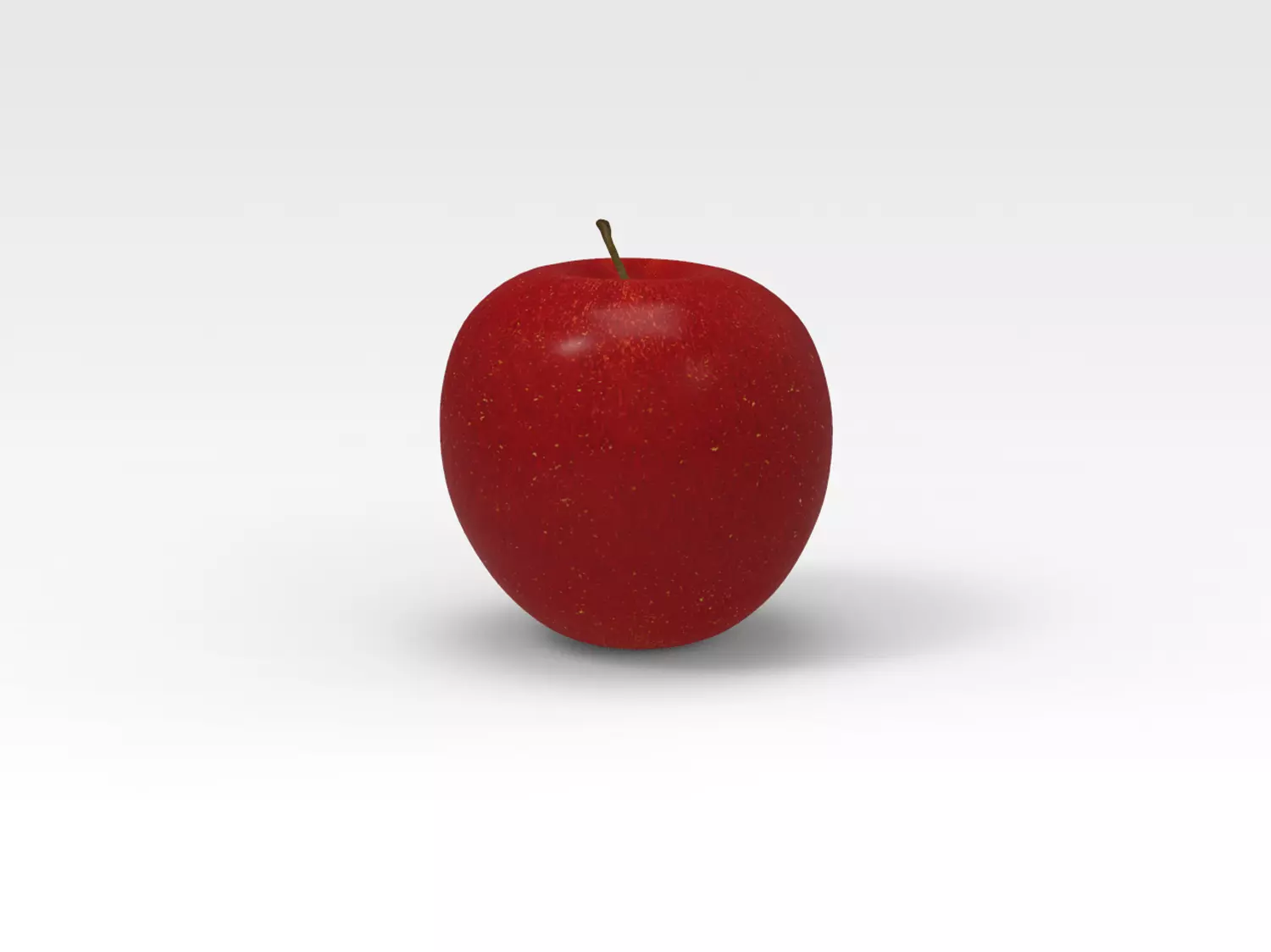 Apple Low-poly 3D model_0