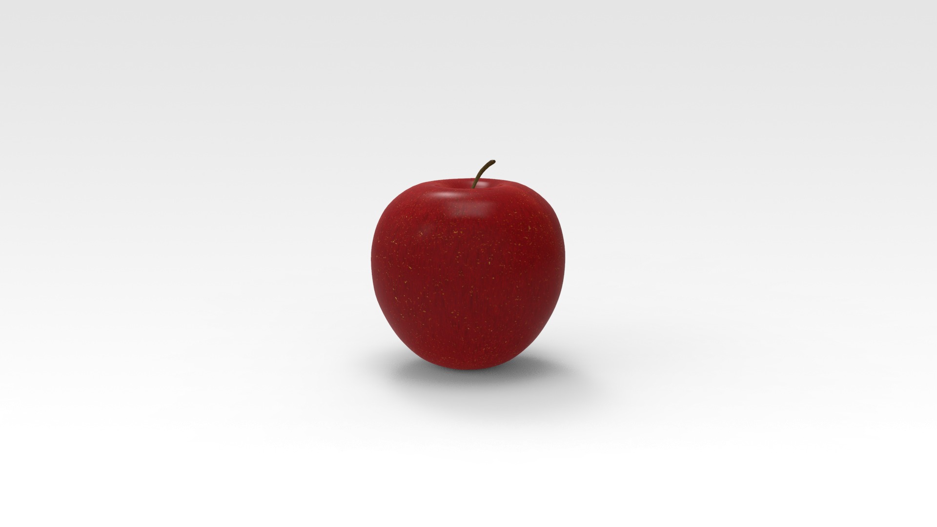Apple Low-poly 3D model_2