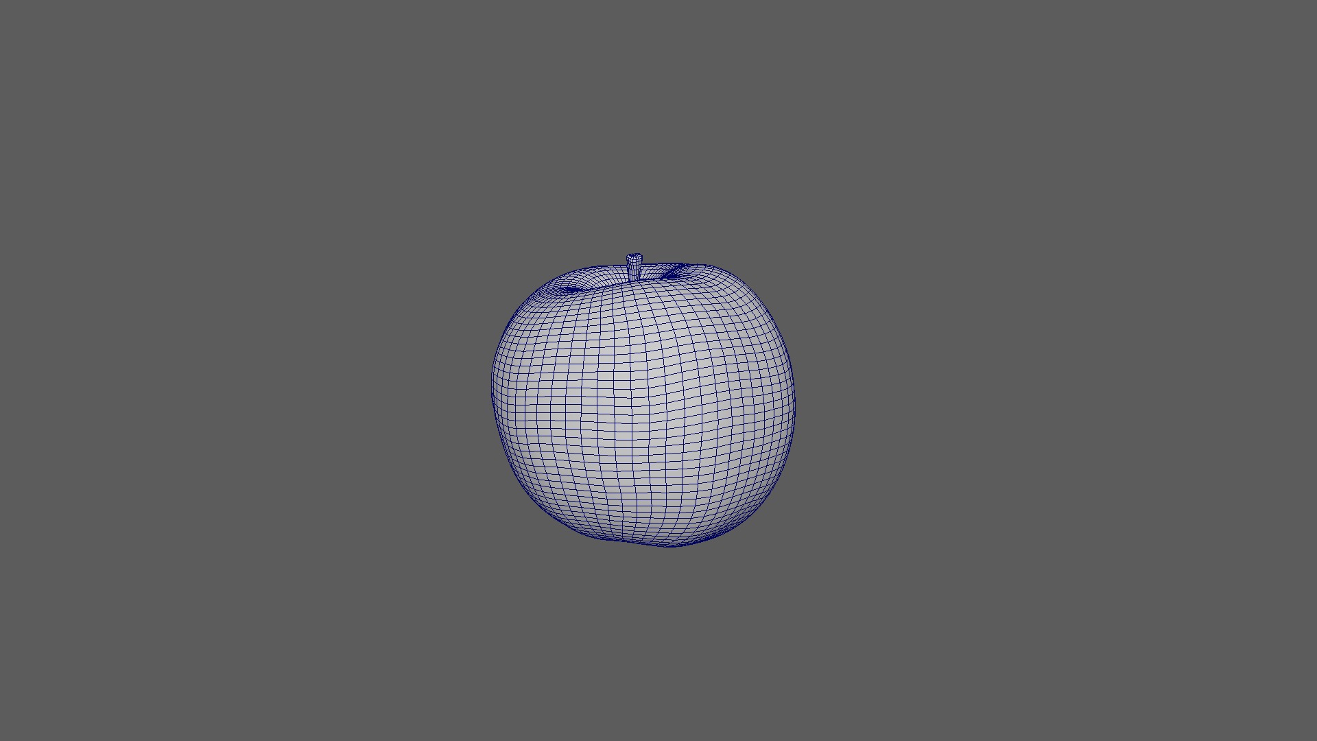 Apple Low-poly 3D model_6