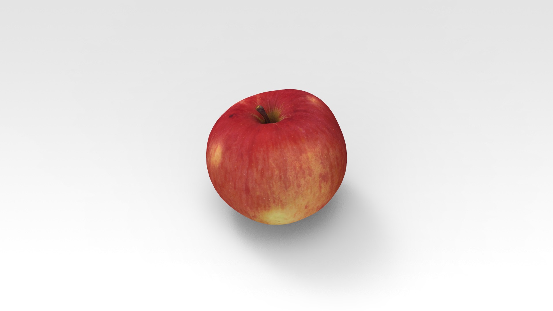 Apple Low-poly 3D model_1