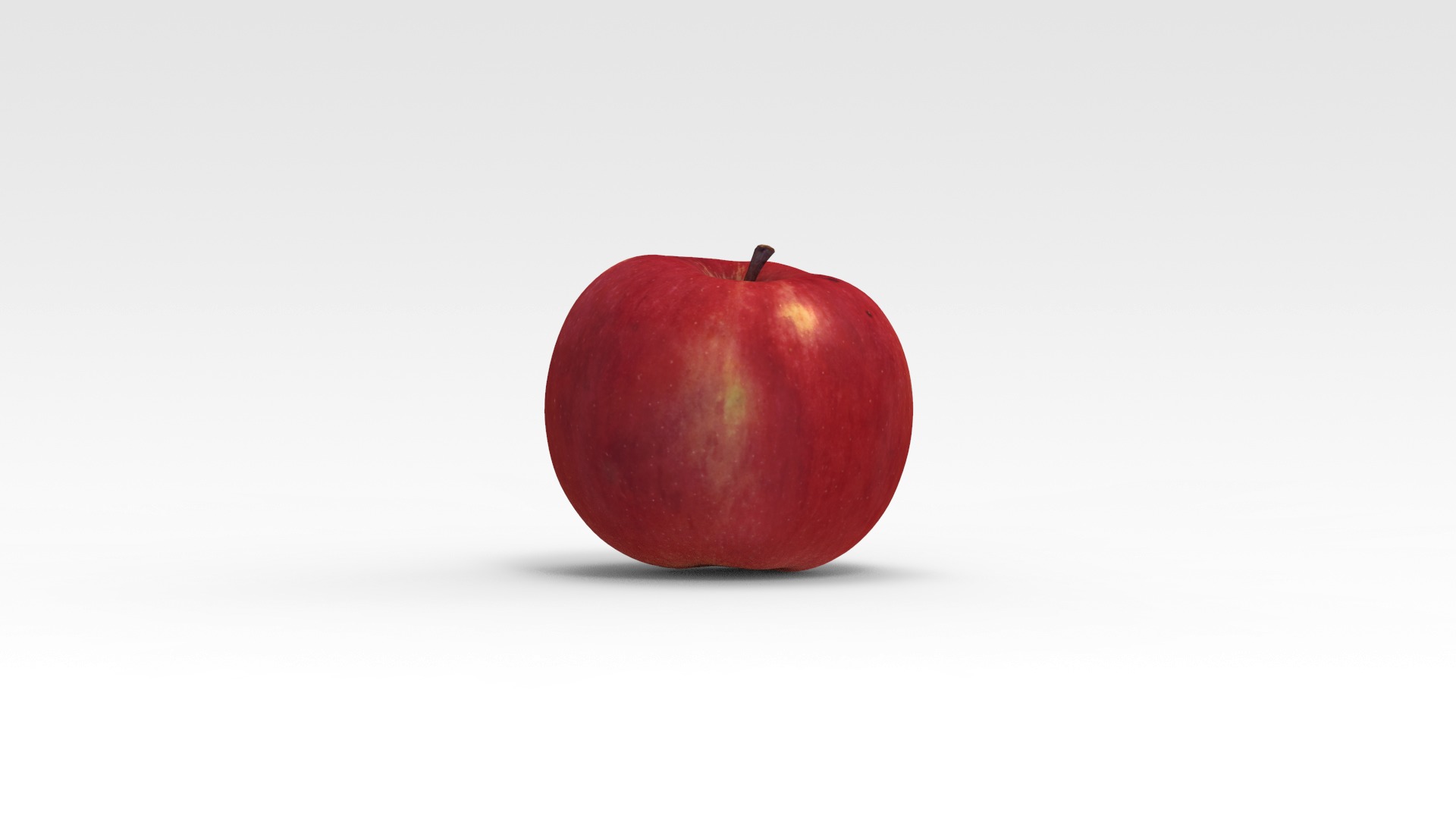 Apple Low-poly 3D model_4