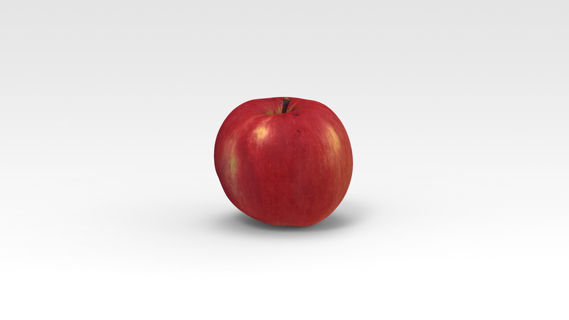 Apple Low-poly 3D model_3
