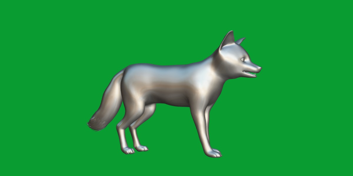 Kit Fox Low-poly 3D model_18